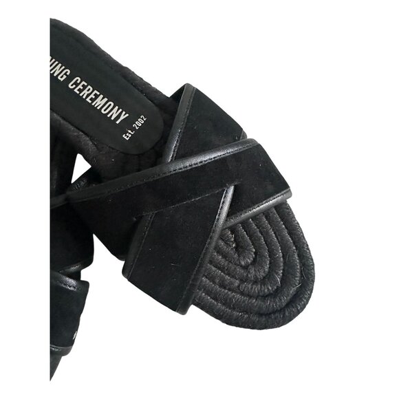 OPENING CEREMONY Black Double Strap Sandals Size 38 / US 8 - Picture 4 of 10